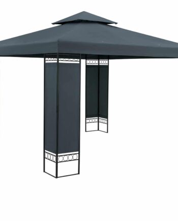Pavillon Havetelt Havepavillon Lorca 3x3m Metal Vandafvisende Luksus  Farve: Antracit