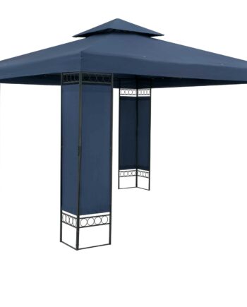 Pavillon Havetelt Havepavillon Lorca 3x3m Metal Vandafvisende Luksus  Farve: Blå