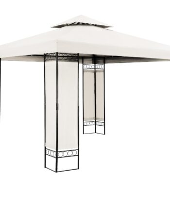 Pavillon Havetelt Havepavillon Lorca 3x3m Metal Vandafvisende Luksus  Farve: Creme