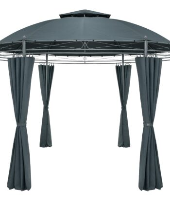 Pavillon Havetelt Havepavillon Toscana   350cm Metal Vandafvisende Luksus  Farve: Antracit