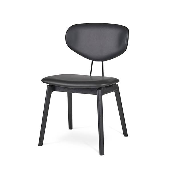Pbj Designhouse Pbj Filo Spisebordsstol Lakeret Sort Eg Stof : Erling Christensen Møbler  : Erling Christensen Møbler