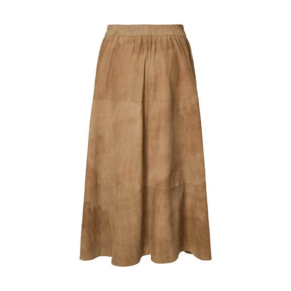 Pbo Jono Suede Long Skirt Camel  : Erling Christensen Møbler