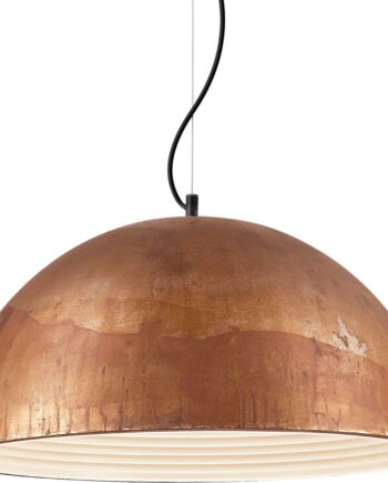 Pendel Lampe Ideal Lux Folk ø500 Corten Metal Hængelampe Justerbar Højde