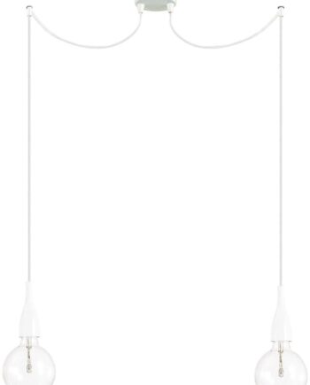 Pendel Lampe Ideal Lux Minimal L1600 Mm Justerbar H600-1500 Mm Hvid