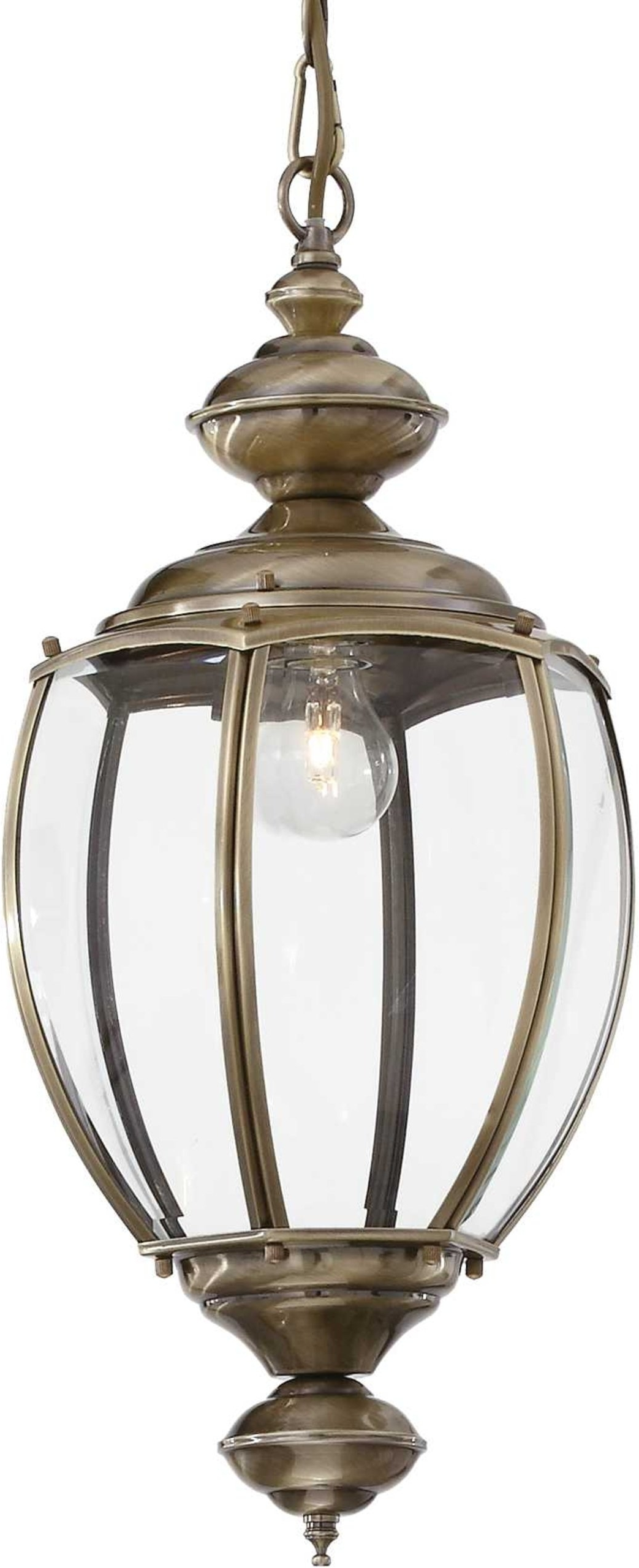 Pendel Lampe Ideal Lux Norma ø25 H76-162 Cm Brændt Metal Og Glas