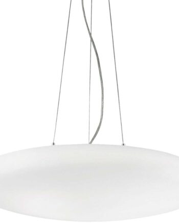 Pendel Lampe Ideal Lux Smarties Hvidblæst Glas ø600 Mm Justerbar Højde