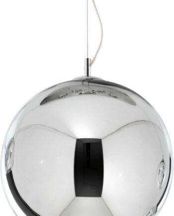Pendelampe Ideal Lux Nemo   Krom Og Glas  ø40 Cm  Justérbar Højde 43 252 Cm  E27-pære