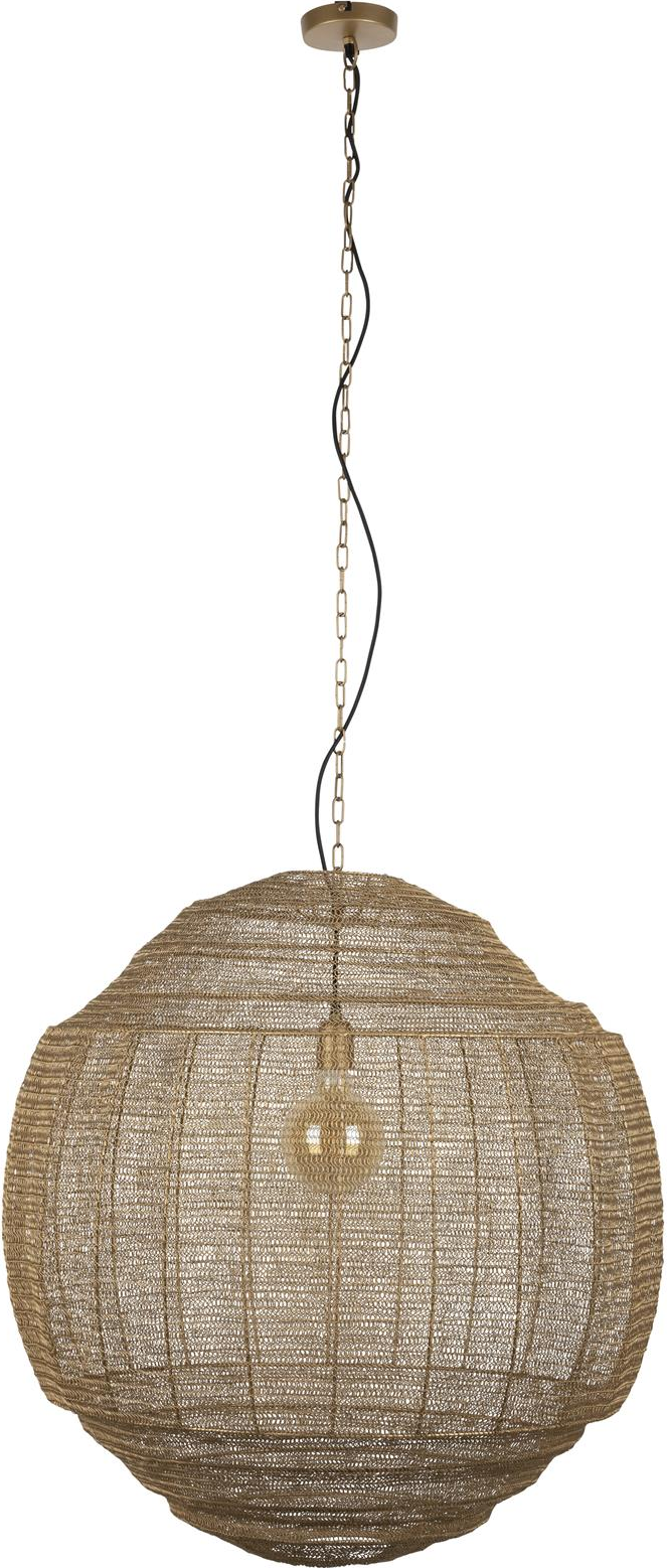 Pendellampe Dutchbone Meezan   Jern Brungrå ø70 Cm Vintage Dæmpbar E27 Loftslampe