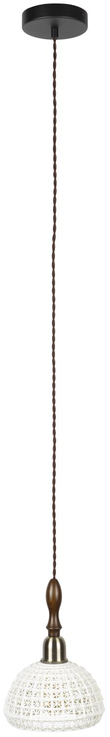 Pendellampe Dutchbone Poppy ø19 Cm  H150 Cm Offwhite Keramik   Dæmpbar Retro Design