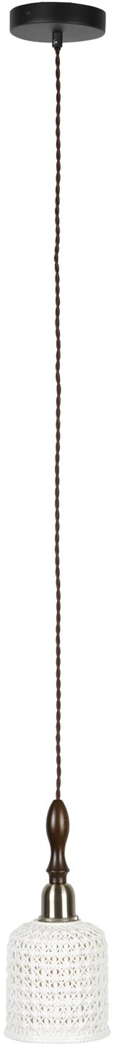 Pendellampe Hængelampe Dutchbone Poppy Offwhite Keramik ø13   H150 Cm