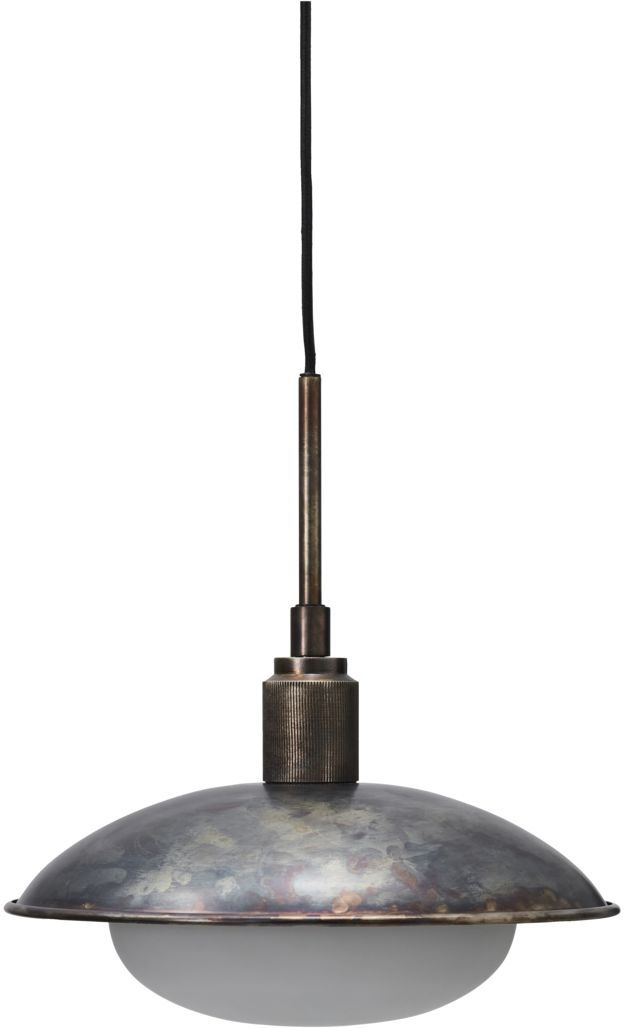 Pendellampe House Doctor Boston Antik Brun ø32 H7 Cm Jern Glas Med Diffuser Og Ledning