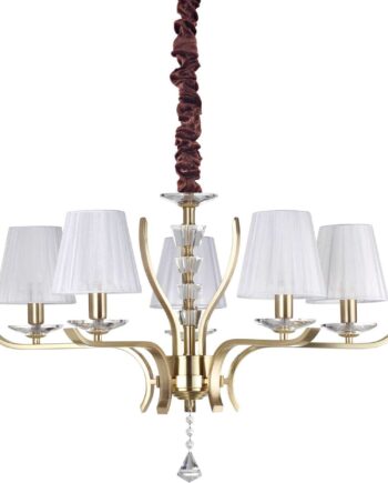 Pendellampe Ideal Lux Pegaso Messing ø72 Cm Justérbar Højde H62-150 Cm Indendørs