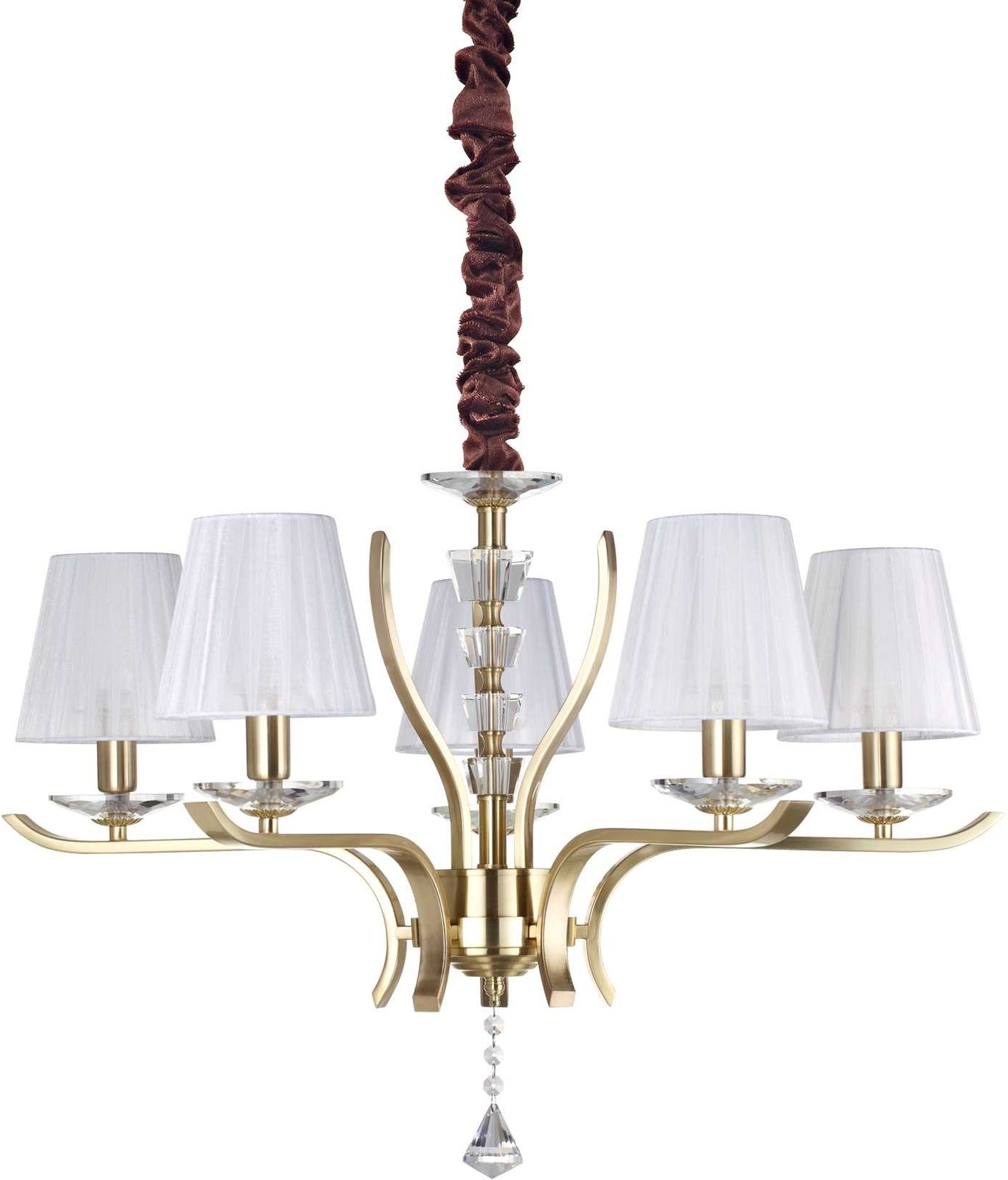 Pendellampe Ideal Lux Pegaso Messing ø72 Cm Justérbar Højde H62-150 Cm Indendørs