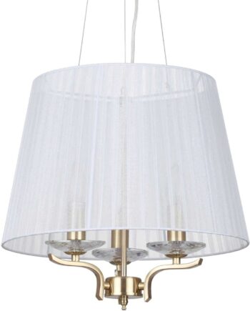 Pendellampe Ideal Lux Pegaso ø400 Mm Messing Højdejusterbar