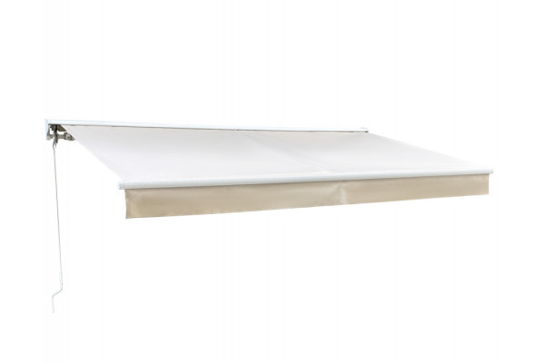 Pil Markise Semikassette Motor Hvid Beige