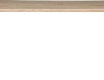 Plankebord Woood Tablo     Massivt Egetræ 160x90 Cm Natur Med Mat Sorte Stålrørben