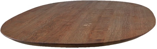 Plankebordplade House Of Sander Orlando Oval 80x140 Cm Mocca Egetræ Fsc-certificeret