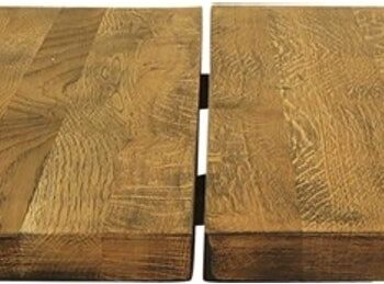 Plankebordsplade House Of Sander Curve Egetræ Vintage 200x95x3 Cm