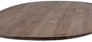 Plankebordsplade House Of Sander Orlando Oval Facetskåret Smoked Fsc Egetræ 200x103x3 Cm