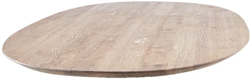Plankebordsplade House Of Sander Orlando Oval Fsc-eg Hvid 200x103 Cm