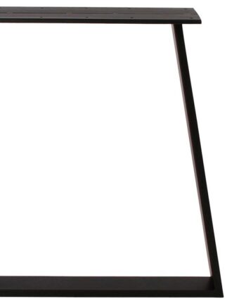 Plankebordsstel House Of Sander Trapez Base Sortlakeret Jern H71xl78 Cm Robust Understel Til Brede Spiseborde