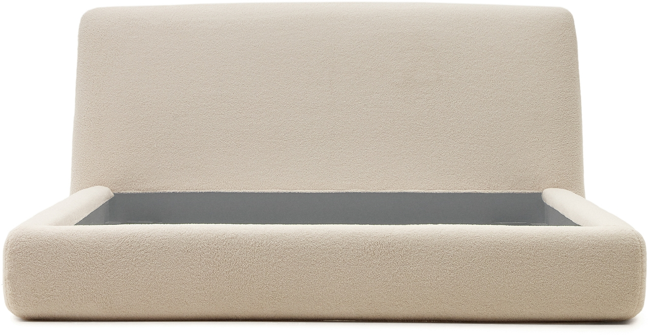 Polstret Dobbeltseng Kave Home Martina Beige 210x230 Cm