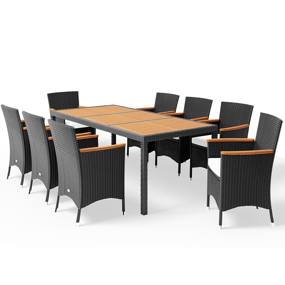 Polyrattan Havesiddegruppe Corfu   Dele Sort