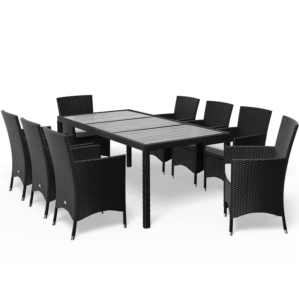 Polyrattan Havesiddegruppe Riga   Dele Sort Stabelbar