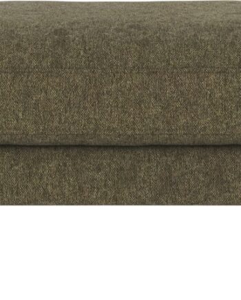 Puf Fodskammel Rowico Corwin   Grøn Brenda Polyester Med Sortlakerede Metalben H45ã B84ã D64 Cm
