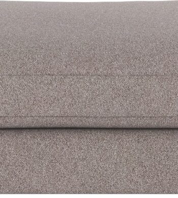 Puf Fodskammel Rowico Duncan Brenda Gråbeige   Skandinavisk Stofpuf   100  Polyester  H41ã B112ã D103 Cm