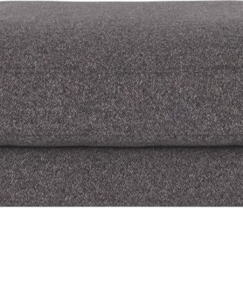 Puf Fodskammel Til Sofa Rowico Corwin Brenda 18 Mørkegrå Polyester Med Sorte Metalben