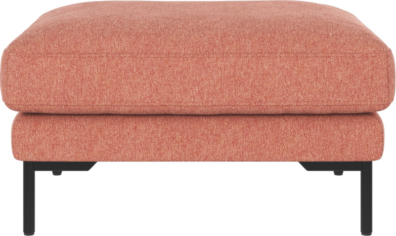 Puf Til Sofa Rowico Corwin Brenda 52 Rød   Fsc-mix Træstel   Sort Metalben H45   B84   D64 Cm