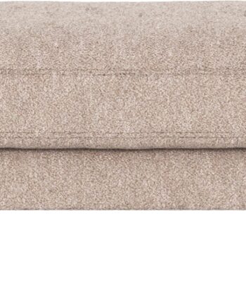 Puf Til Sofa Rowico Corwin   Lysebeige Alice 01-stof Med Sorte Pulverlakerede Metalben 84x64x45 Cm