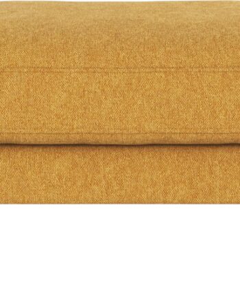 Puf Til Sofa Rowico Corwin Sennepsgul Fodskammel Med Sort Pulverlakeret Metalstel H45 Cm