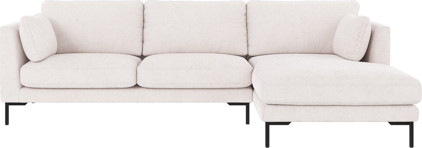 Rowico Corwin Chaiselongsofa Højrevendt 270x160 Cm Hvid Greg Polyester