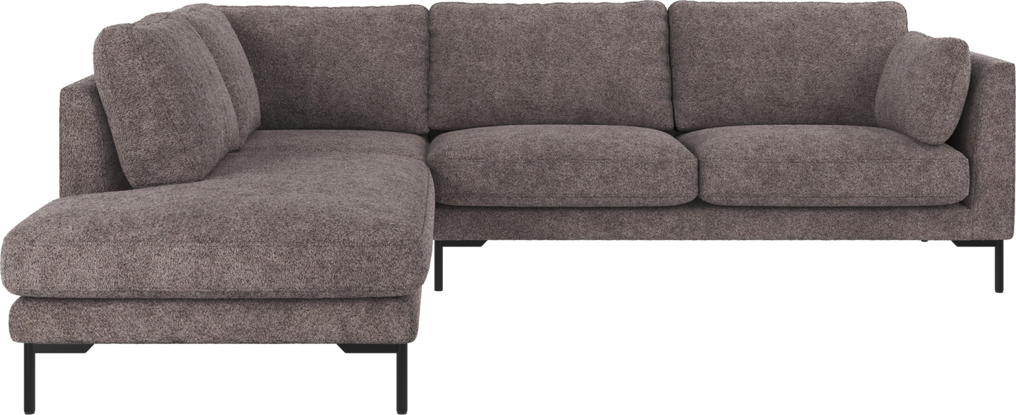 Rowico Corwin Venstrevendt Hjørnesofa   Mørkegrå Anna-stof 266x226 Cm