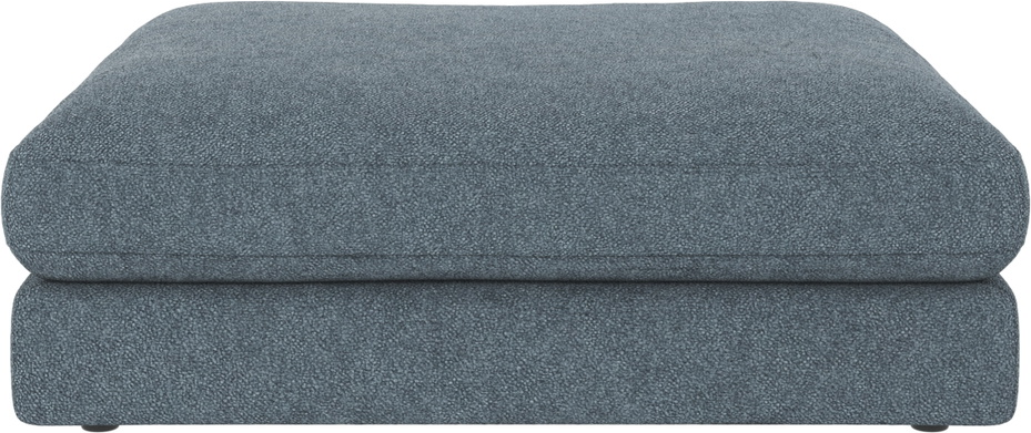 Rowico Duncan Fodskammel Puf Mellemblå Polyester Bobby 15 H41ã B112ã D103 Cm