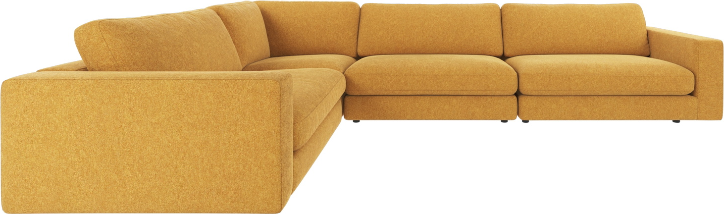 Rowico Duncan Hjørnesofa Modulsofa Gul   Slidstærkt Brenda 68 Stof 345ã 233 Cm