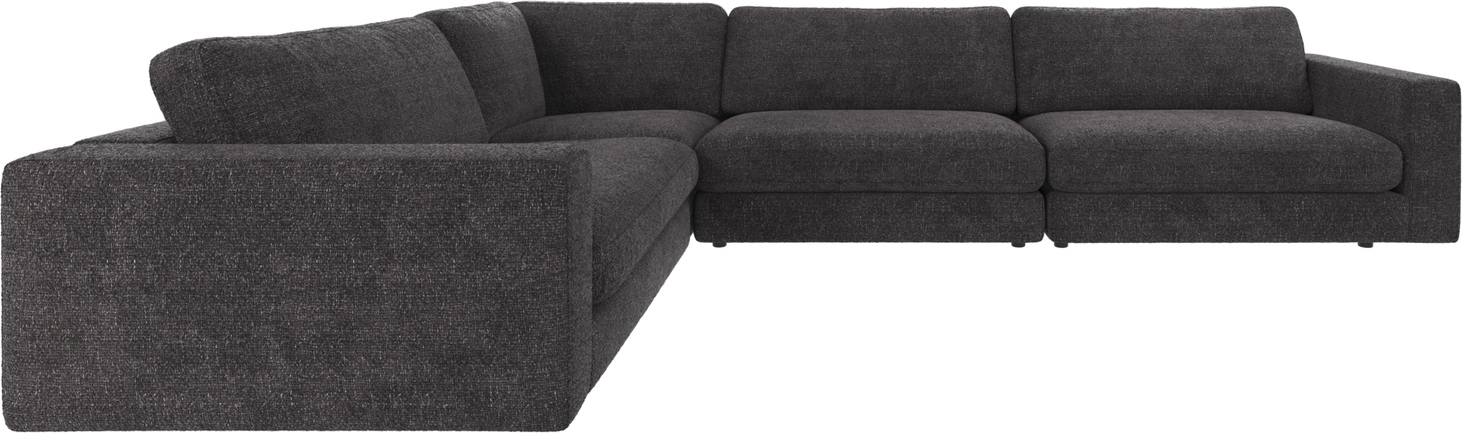 Rowico Duncan Hjørnesofa Modulsofa Mørkegrå Stof Robin 345x233 Cm Fsc-mix Skandinavisk Design Nozag-koldskum