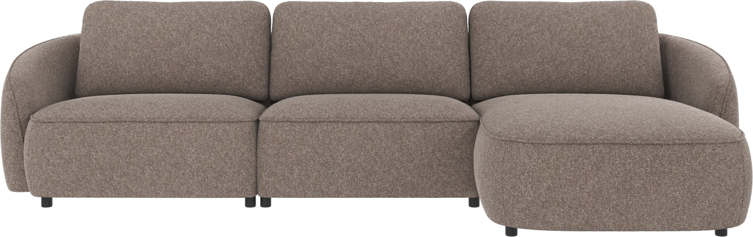 Rowico Norris Chaiselongsofa Højrevendt Bobby Mørk Beige Polyester 319ã 162ã 80 Cm Skandinavisk Design