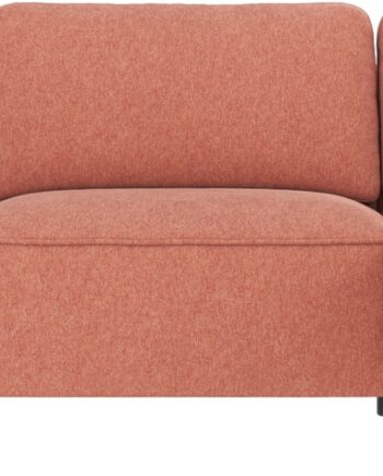 Rowico Norris Chaiselongsofa Højrevendt  -personers Brenda 52 Rød Polyester 319 Cm Bred