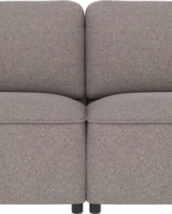 Rowico Norris  -personers Sofa Gråbeige Stof Brenda   Polstret Lounge-sofa H80ã B226ã D102 Cm