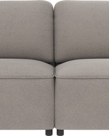 Rowico Norris  -personers Sofa Lysegrå Polyesterstof Fsc-certificeret H80xb226xd102 Cm