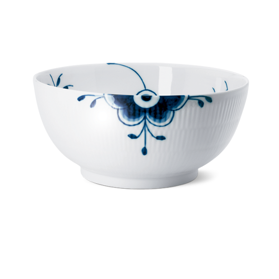 Royal Copenhagen Blå Mega Riflet Skål 310 Cl
