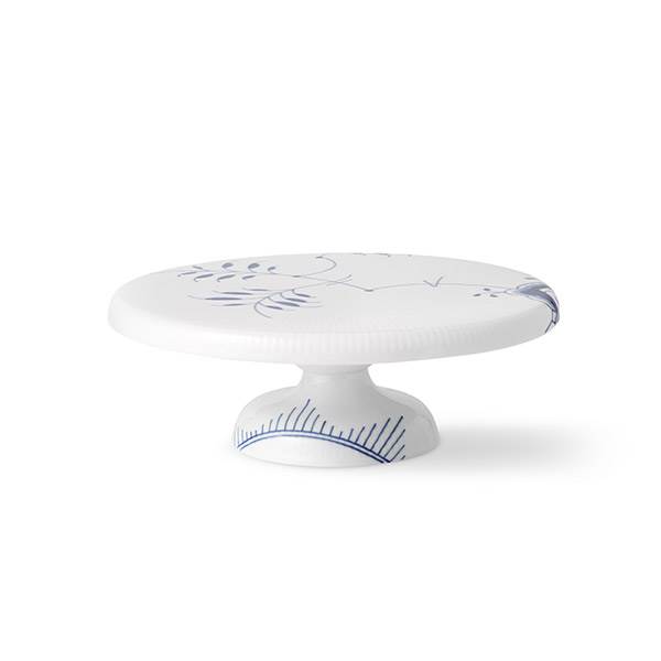 Royal Copenhagen Blå Mega Rilfet Fad På Fod   29   Cm