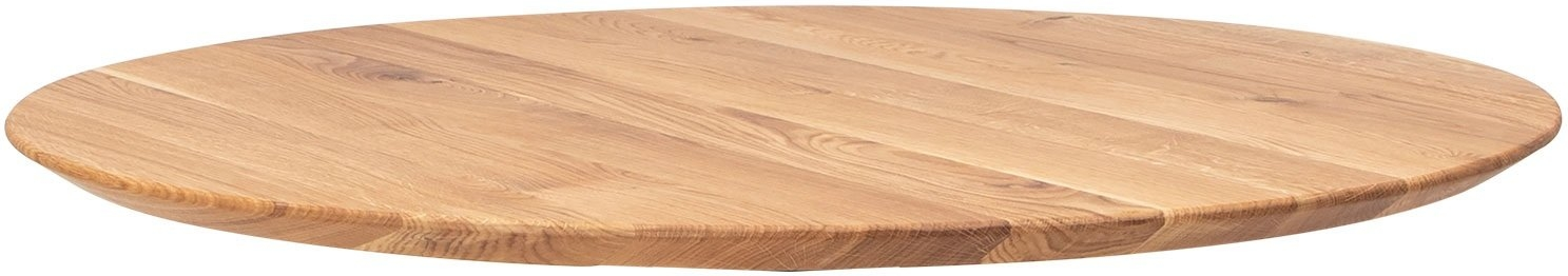 Rund Plankebordplade House Of Sander Chicago ø180 Cm Massiv Egetræ Natur