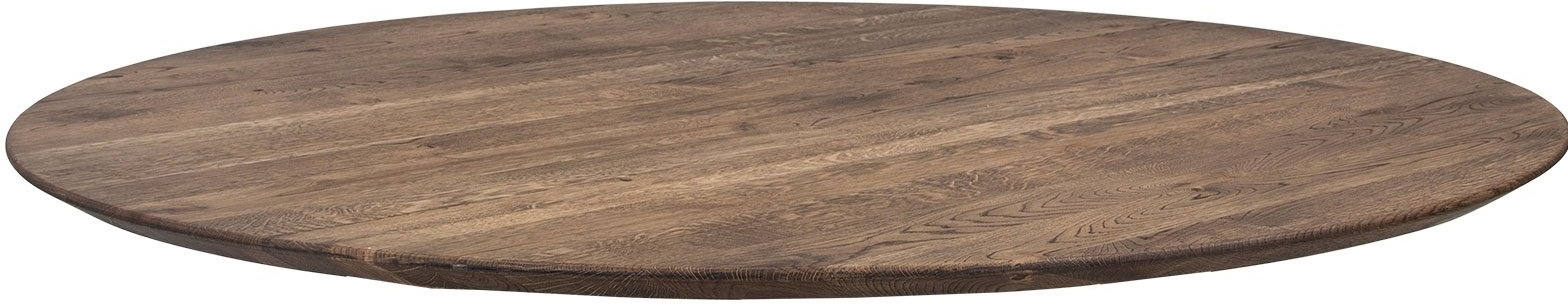 Rund Plankebordplade ø80 Cm Røget Egetræ Boston-serien House Of Sander
