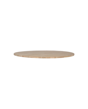 Rund Ubehandlet Bordplade Til Plankebord Woood Tablo   Fsc-certificeret Massiv Eg ø120 Cm