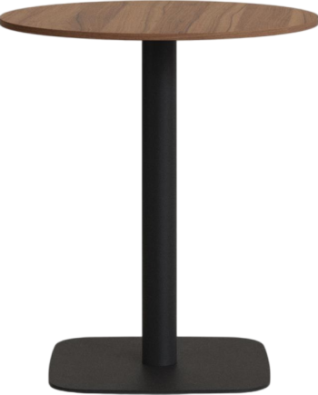 Rundt Barbord Kave Home Tiaret ø60   H98 Cm Mørk Natur Stål Spånplade