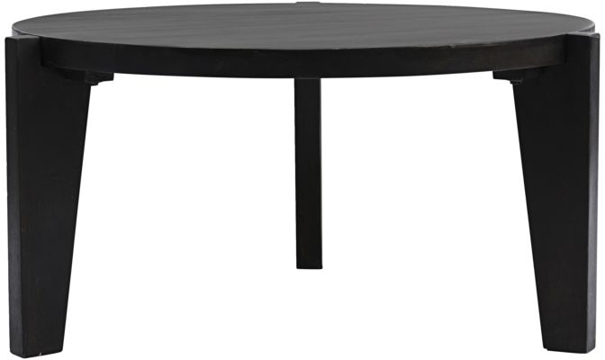Rundt Sofabord Loungebord House Doctor Bali ø80 H40 Cm Sort Mangotræ